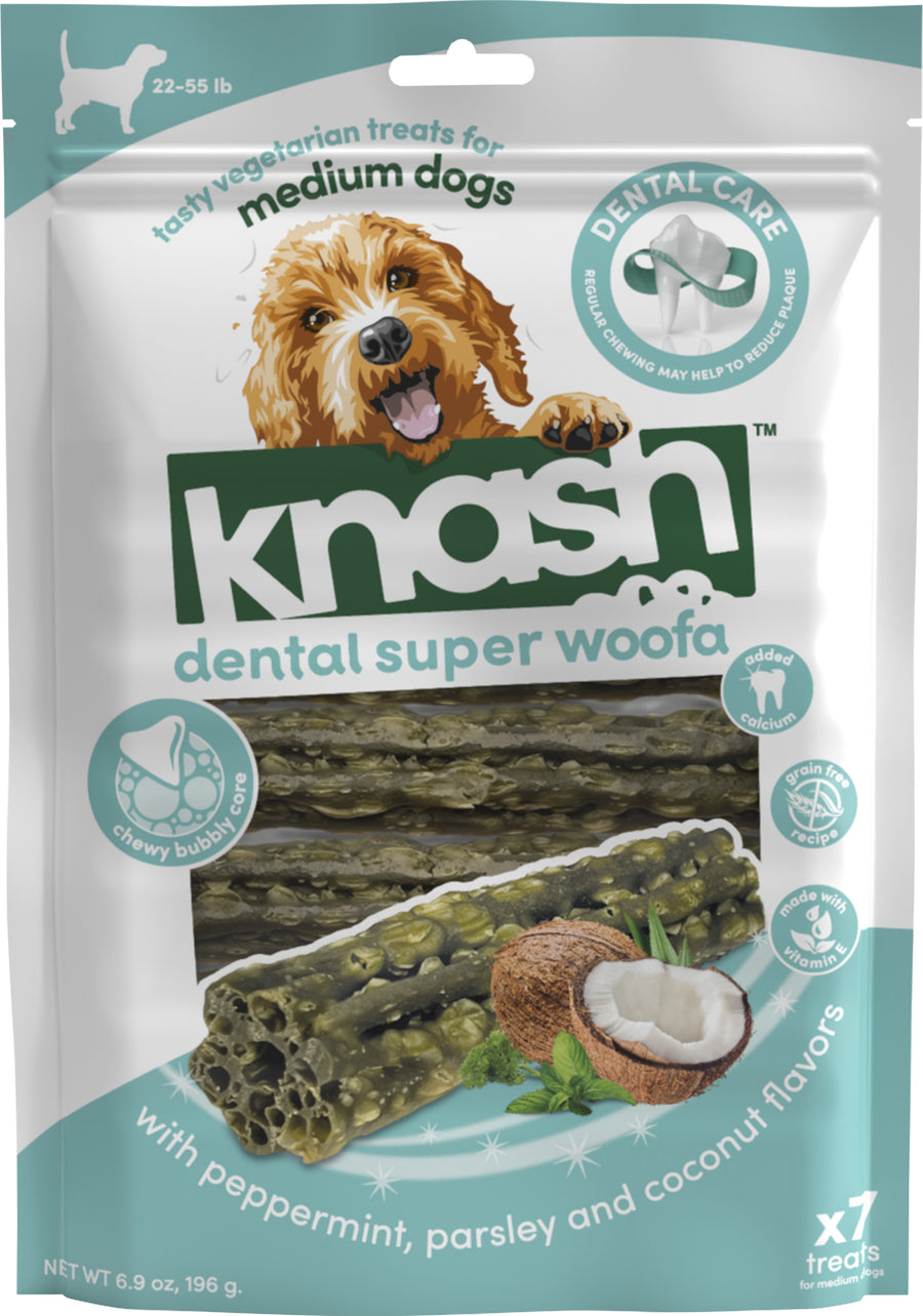 Fieldcrest Farms Knash Super Woofa, md-7 pk - Long Lasting Chews