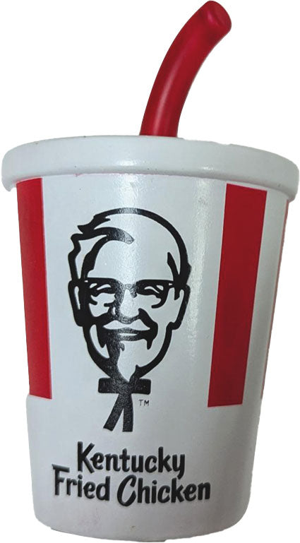 Spot Kfc Vinyl Soda with Straw Dog Toy, 6 in