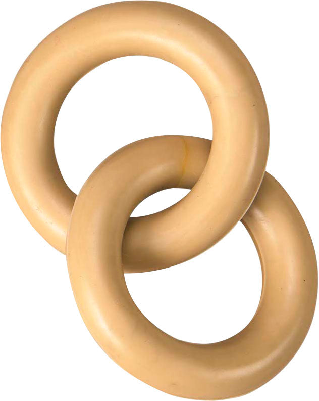 Spot Love the Earth Natural Rubber Double Ring Dog Toy, 5.5 in