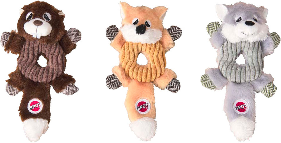 Spot Lil Spots Donut Crinkler Dog Toy, 7 in-3 pk - Plush