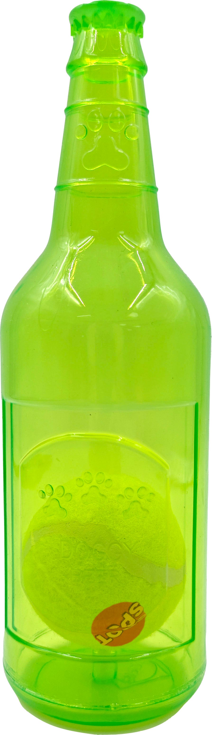 Spot Ball in a Bottle Beer Dog Toy - Rubber
