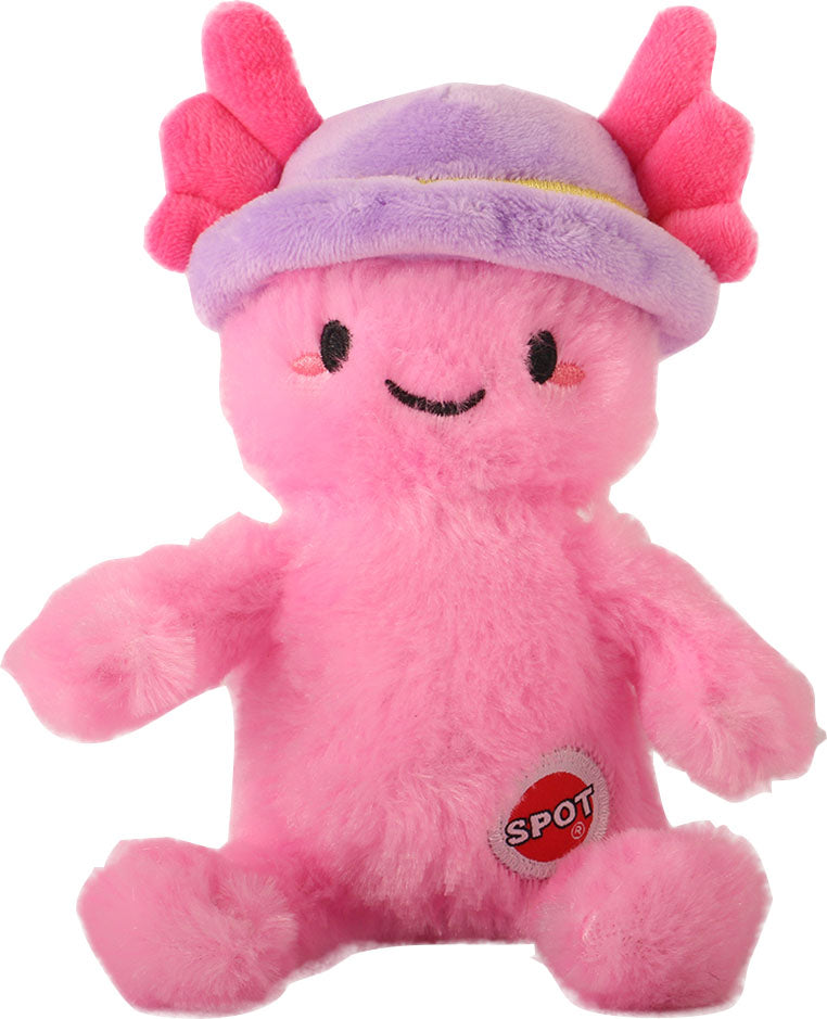 Spot Axolotl Plush Dog Toy with Hat, Assorted, 6 in