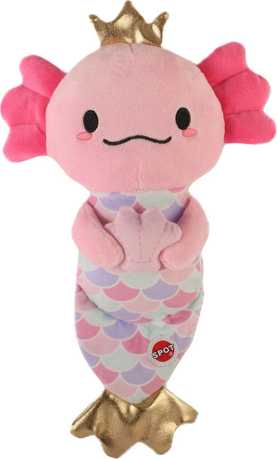Spot Axolotl Plush Mermaid Dog Toy, 10 in