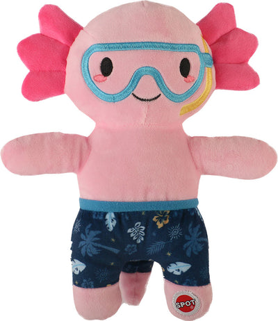 Spot Axolotl in Swimwear Dog Toy, 10 in - Plush