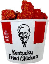 Spot Kfc Vinyl Chicken Bucket Asssorted Dumpbin, Assorted, 30 pk