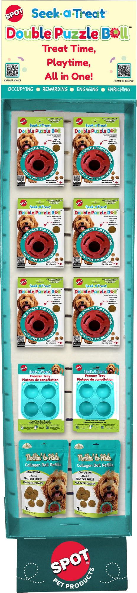 Spot Seek a Treat Assorted Puzzle Ball Powerwing, 26 pc - Interactive