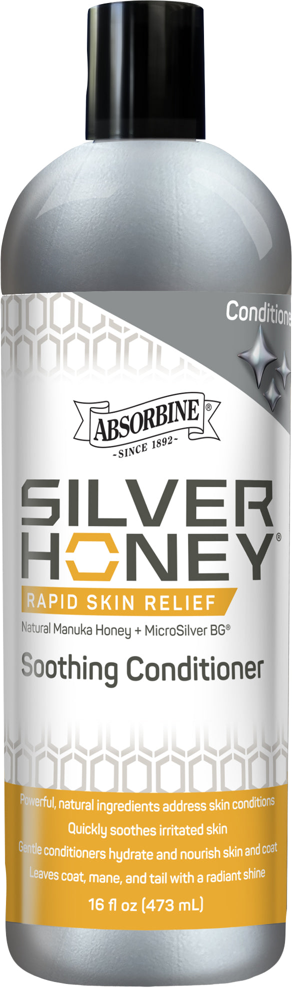 Absorbine Silver Honey Rapid Skin Relief Conditioner, 16 oz - Conditioners