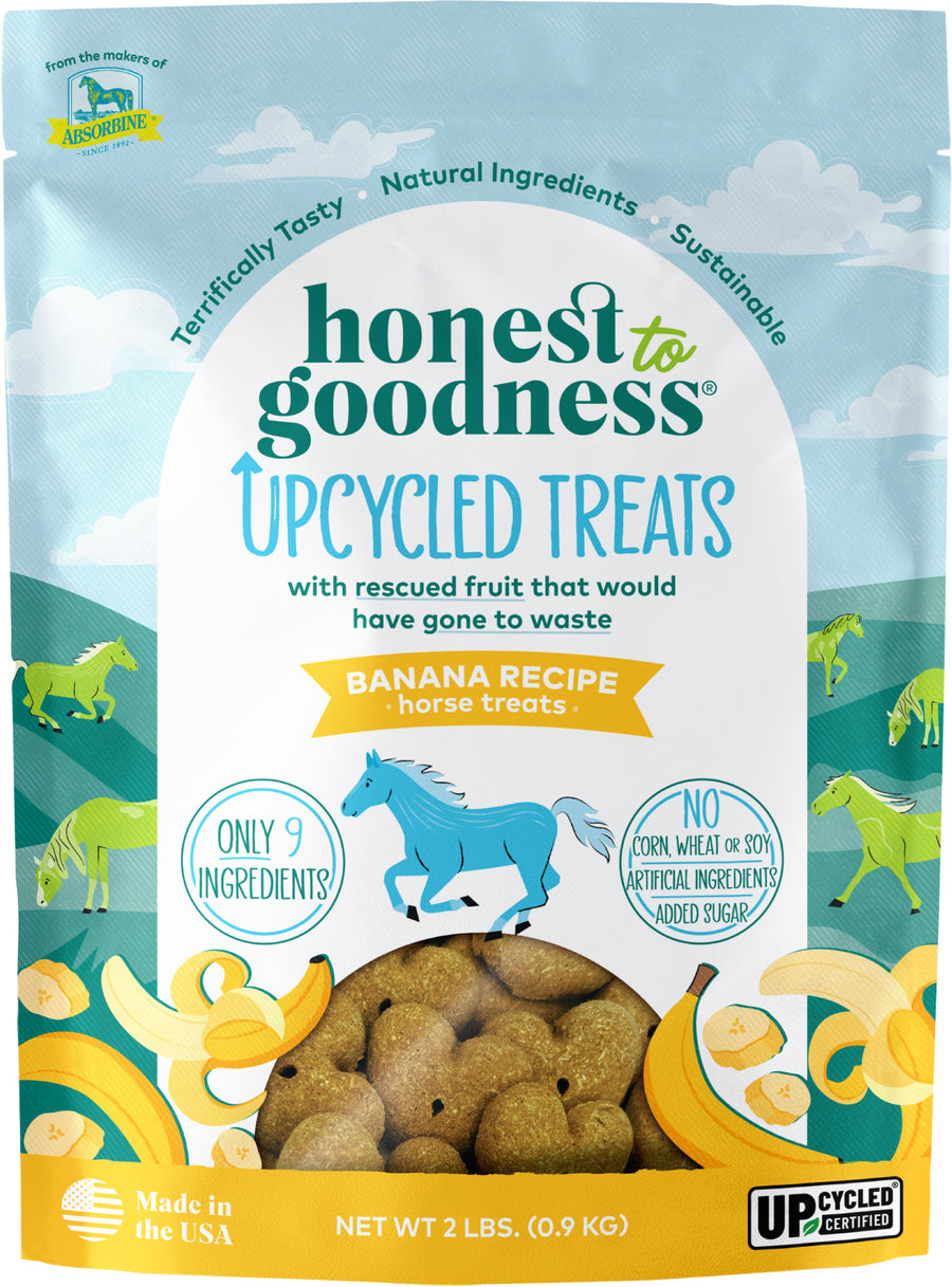 Absorbine Honest to Goodness Upcycled Horse Treats, Banana, 2 lb