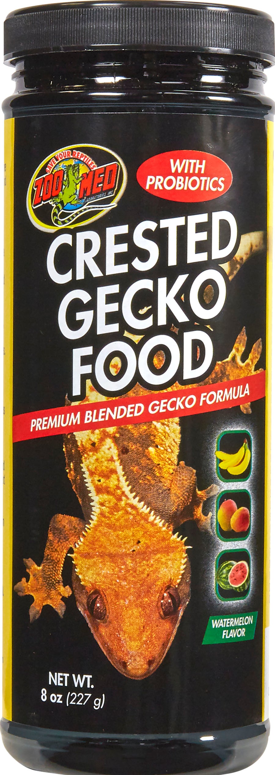 Zoo Med Crested Gecko Food Premium Blended Gecko Formula, Watermelon, 8 oz - General