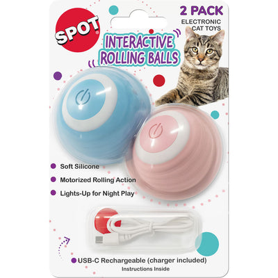 Spot Interactive Cat Ball, 2 pk