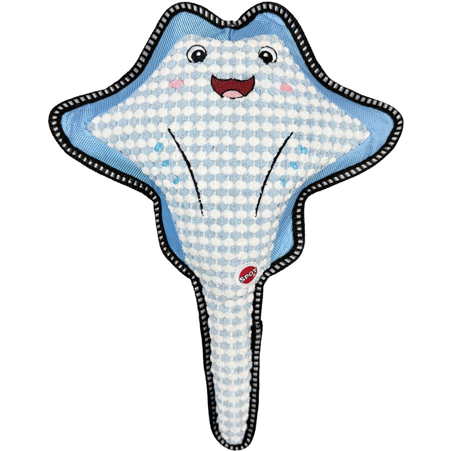 Spot Dura-Fused Manta Ray Dog Toy, Assorted, 14 in - Canvas