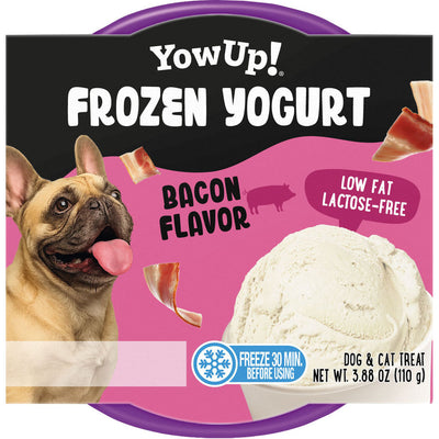 Yow Up Dog Frozen Yogurt Dog Treat, Bacon, 3.9 oz - Soft Treats