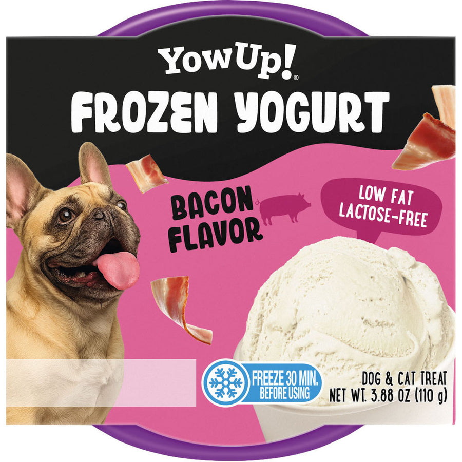 Yow Up Dog Frozen Yogurt Dog Treat, Bacon, 3.9 oz - Soft Treats