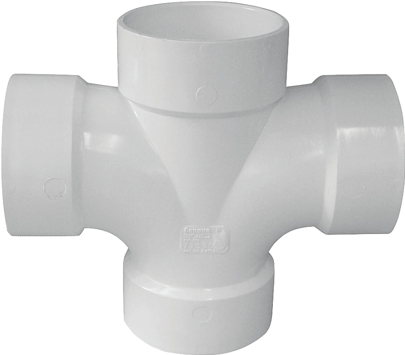 Canplas 192189 DWV Double Sanitary Pipe Tee