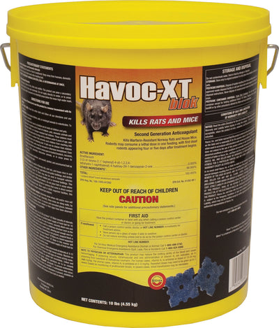 Havoc Xt Blok Rodenticide Bait, 10 lb - Killing Agents