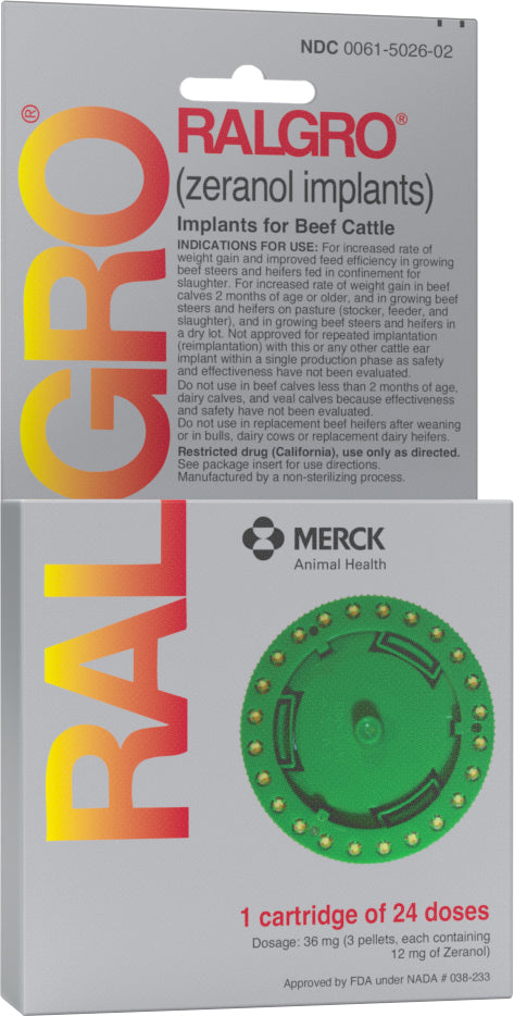 Merck Ralgro Implant Wheel, 24 Dose - Supplements Other