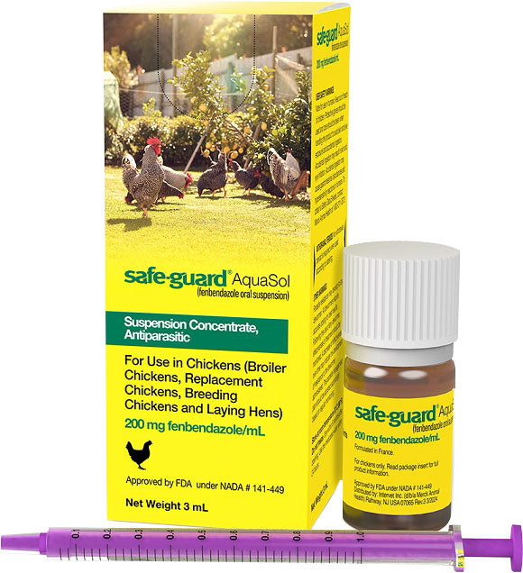 Safe-Guard Aquasol Chicken Dewormer, 3 ml - Supplements