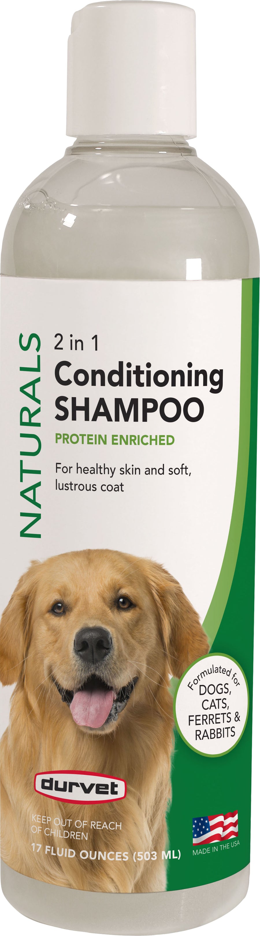 Durvet Naturals 2 in 1 Conditioning Shampoo, 17 oz - Shampoos & Wipes