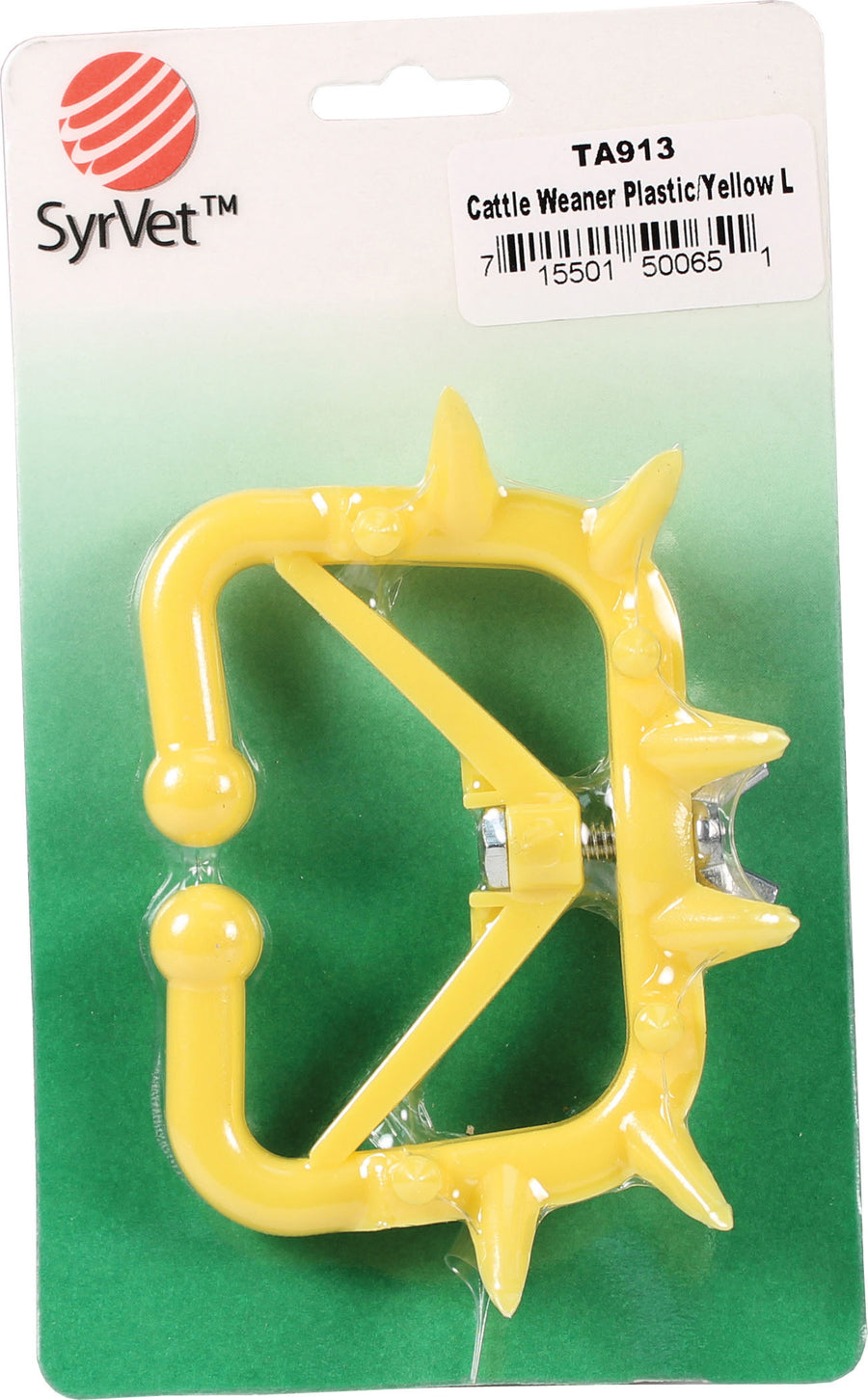 Syrvet Plastic Calf Weaner, Yellow, LG - Weaning Crown