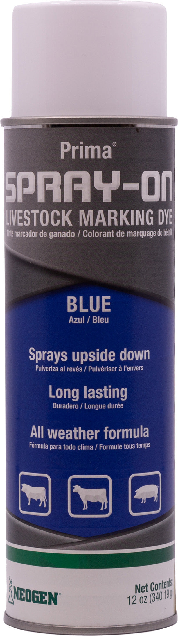 Ideal Prima Spray on Animal Marking Dye, Blue, 13 oz - Ob Tools and Pullers