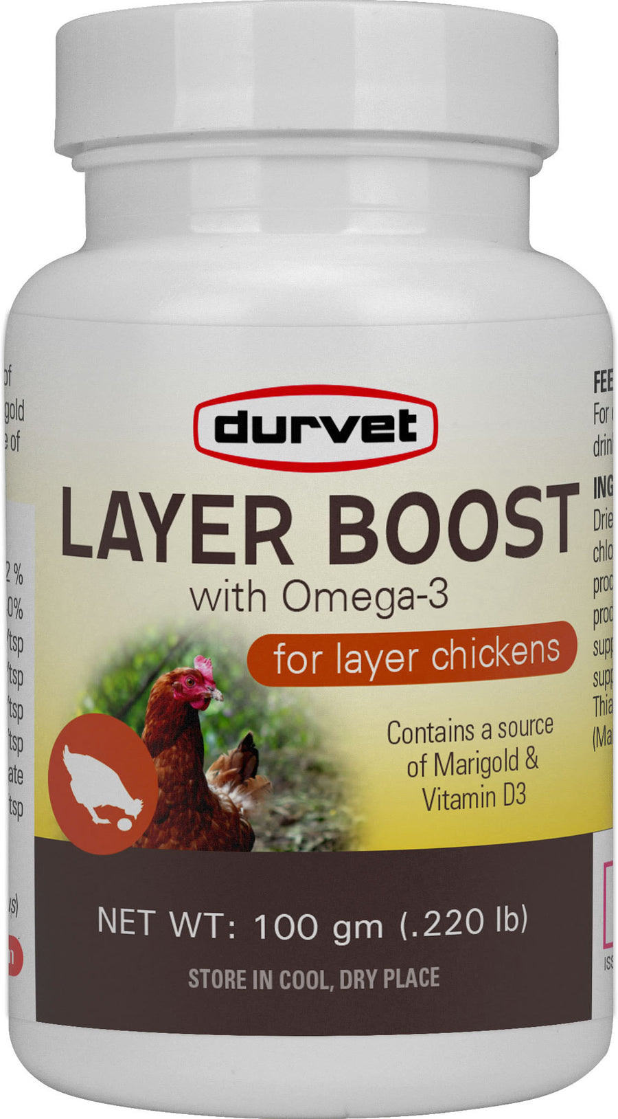 Durvet Layer Boost for Layer Chickens, 100 gm - Electrolytes