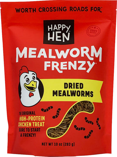 Happy Hen Mealworm Frenzy, Mealworm, 10 oz - Mealworms