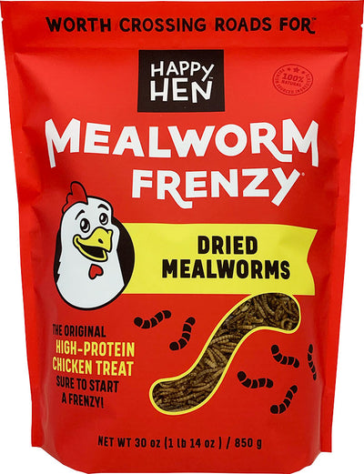 Happy Hen Mealworm Frenzy, Mealworm, 30 oz - Mealworms