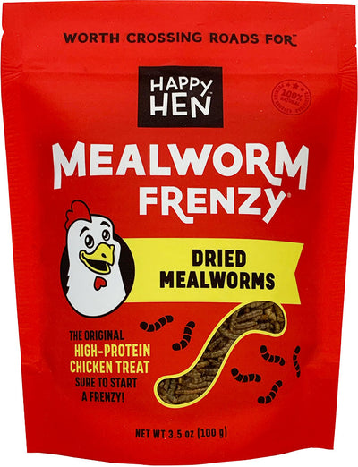 Happy Hen Mealworm Frenzy, Mealworm, 3.5 oz - Mealworms