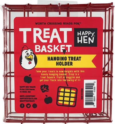 Happy Hen Treat Square Basket, 5x1.9x5 in - Hanging Feeder