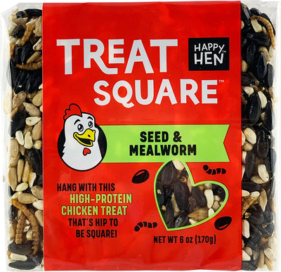Happy Hen Treat Square, Mealworm/Seed, 6 oz - Mealworms