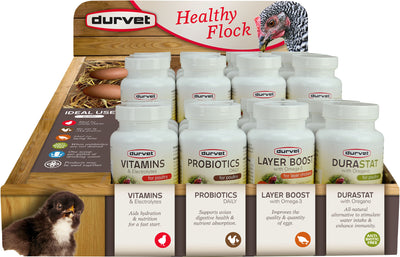 Durvet Healthy Flock Poultry Display, 24 pc - Supplements