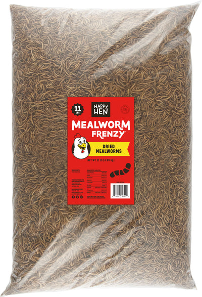 Happy Hen Mealworm Frenzy, Mealworm, 11 lb - Mealworms
