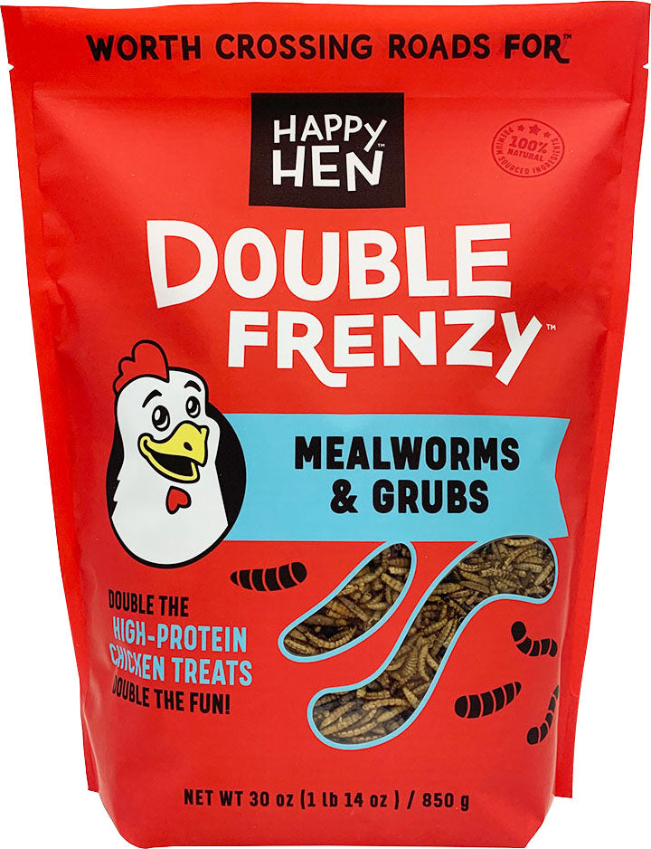 Happy Hen Double Frenzy, 30 oz - Mealworms