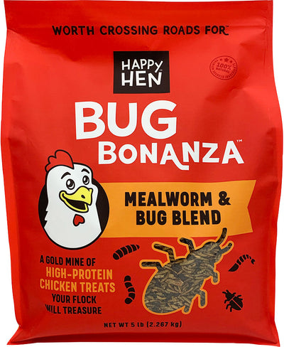 Happy Hen Bug Bonanza, Mealworm/Bug, 5 lb - Mealworms