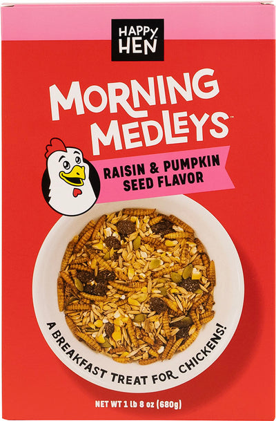 Happy Hen Morning Medley Treats for Chickens, Raisin/Pumpkin, 1.5 lb