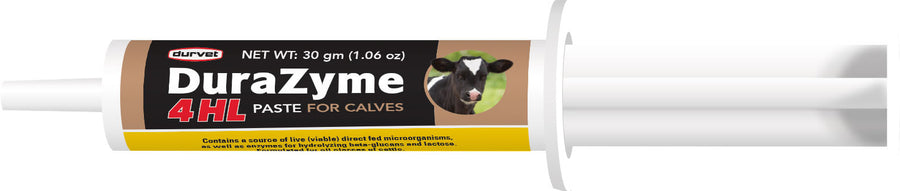 Durvet Durazyme 4hl Paste for Calves, 30 gm - Probiotic Bolus and Gels