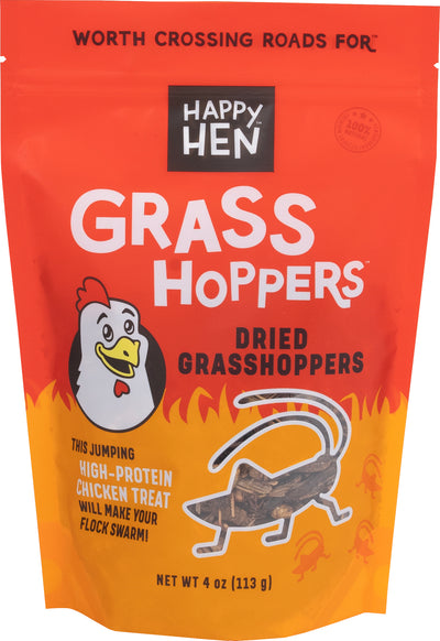 Happy Hen Dried Grass Hoppers, 4 oz - Treats