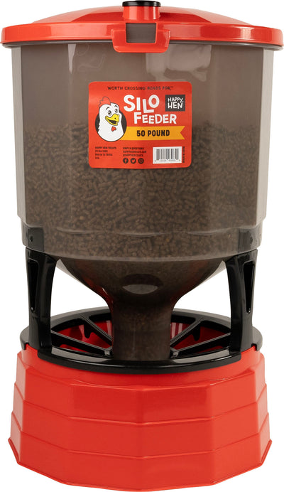 Happy Hen Silo Feeder, 50 lb - Ground Feeder