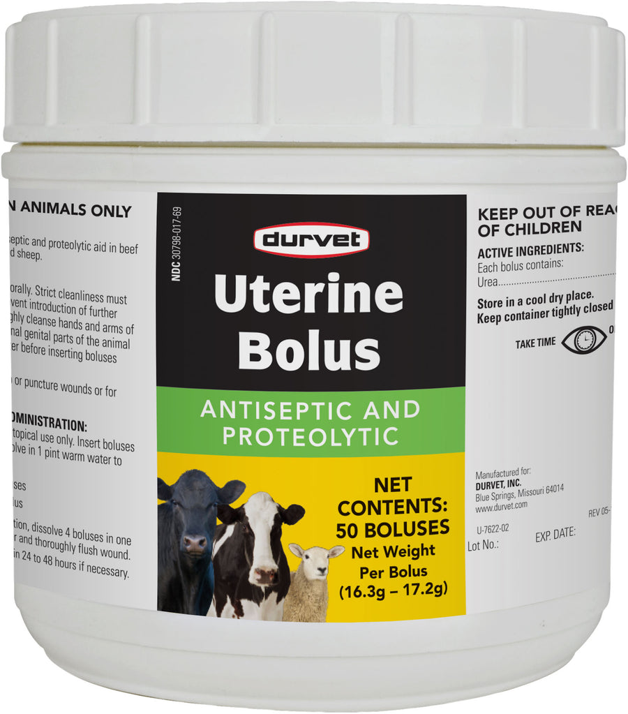 Durvet Uterine Bolus, Bolus, 50 ct - Boluses