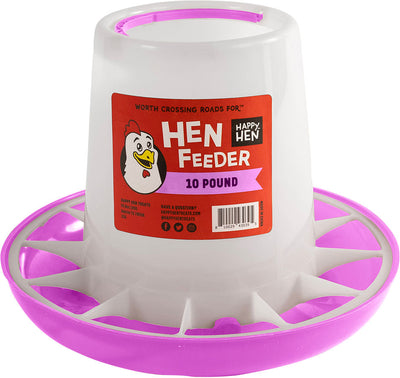 Happy Hen Feeder Assortment, Blue/Green/Pink, 10 lb - Hanging Feeder