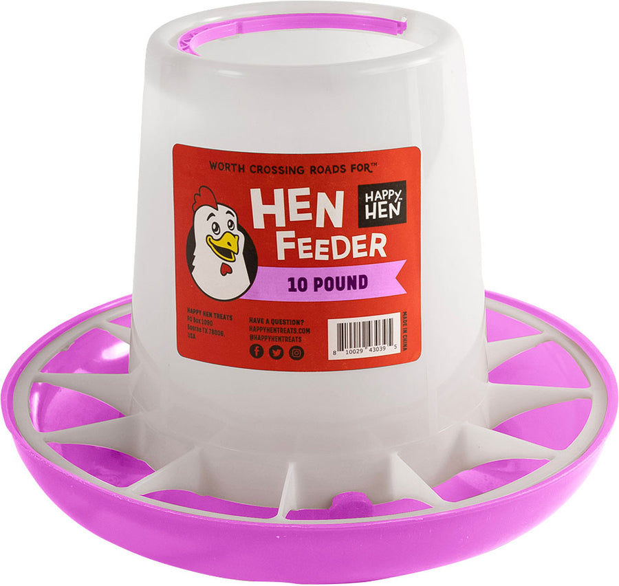 Happy Hen Feeder Assortment, Blue/Green/Pink, 10 lb - Hanging Feeder