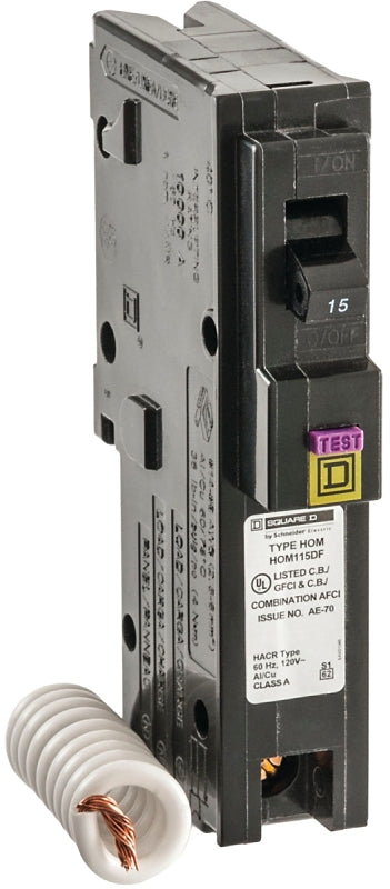 Square D Homeline HOM115DFC Miniature Circuit Breaker