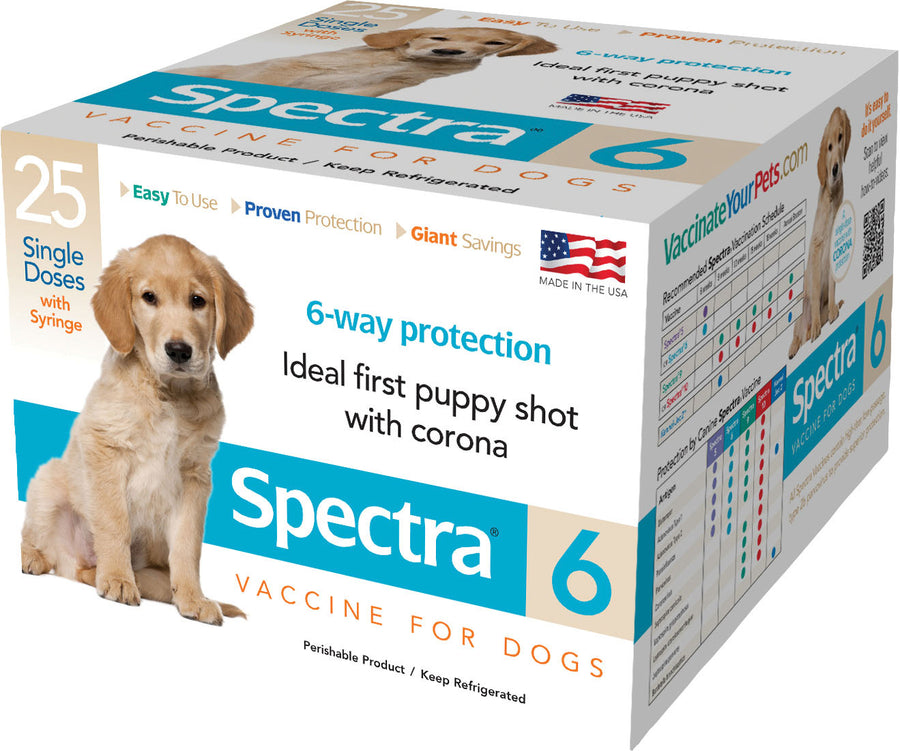 Durvet Canine Spectra 6 Dog Vaccine W/Syringe, 1 Dose - Vaccines