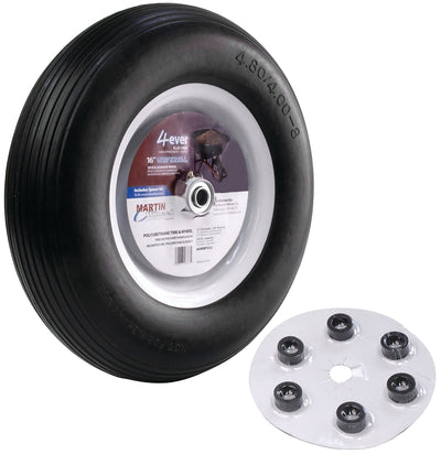 MARTIN Wheel 408RBPU32 Wheelbarrow Wheel with Universal Hub
