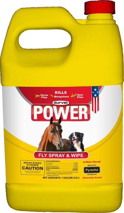 Durvet Power Fly Spray & Wipe, 1 gal - Ready to Use