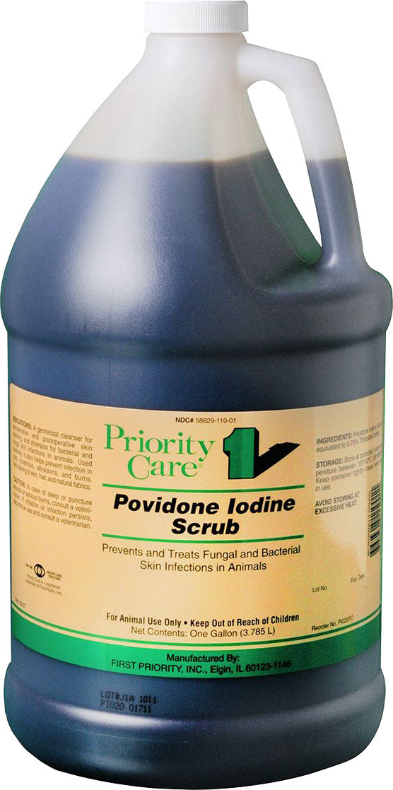 Priority Care Providone Iodine Scrub, 1 gal - Clean, Sanitize & Misc