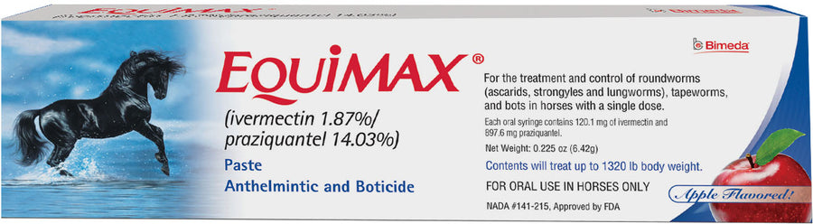 Bimeda Durvet Equimax Dewormer Paste for Horses, Apple, 6.42 gm