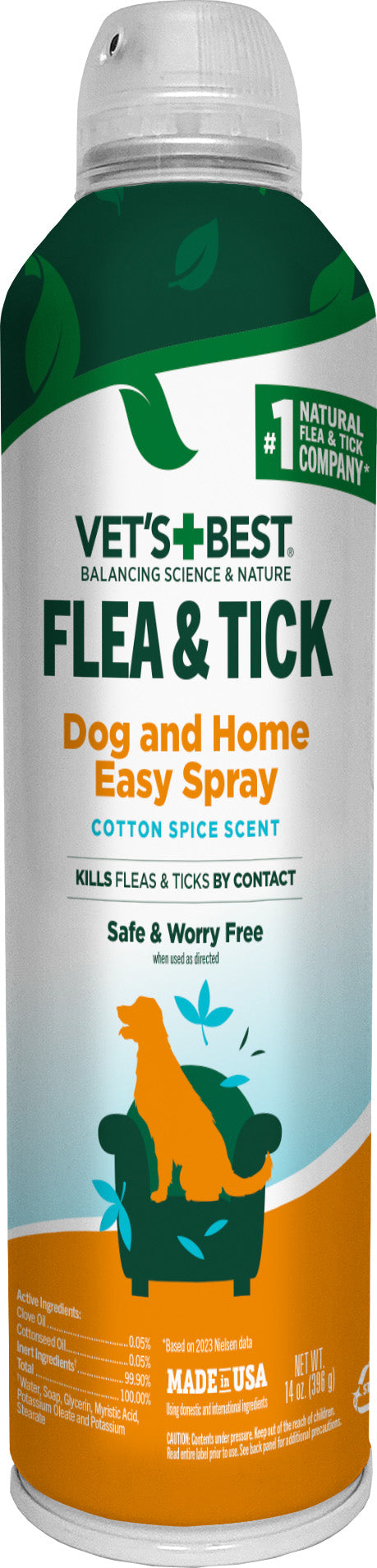 Vet's Best Flea & Tick Dog Easy Spray, 14 oz - Sprays