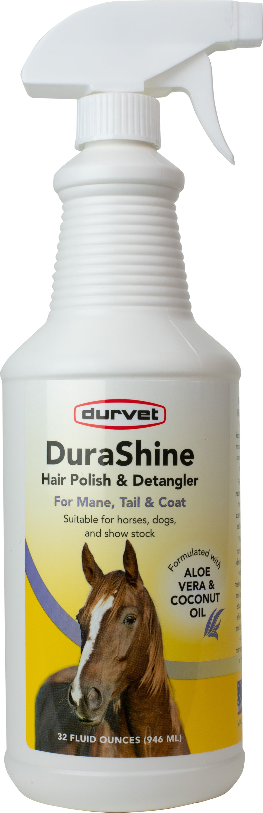 Durvet Durashine Hair Polish & Detangler, 32 oz - Detanglers & Shine