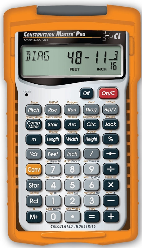Calculated Industries Construction Master Pro Series 4065 Math Calculator